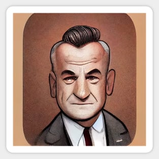 Lyndon B. Johnson | Comics Style Sticker